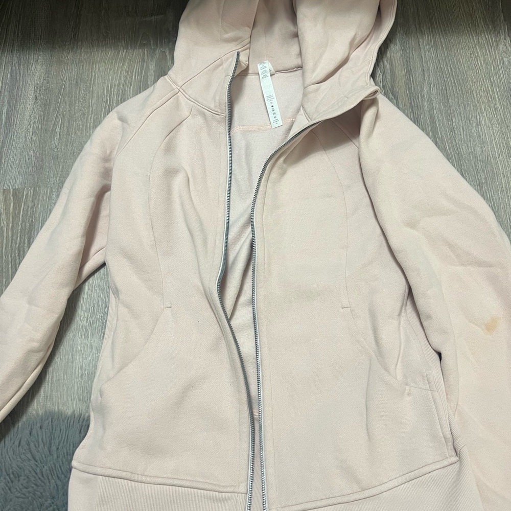 lululemon athletica Light Pink Zip-Up Hoodie